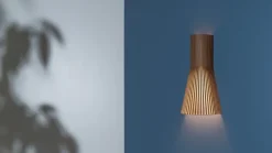Secto small 4231 vägglampa Naturbjörk