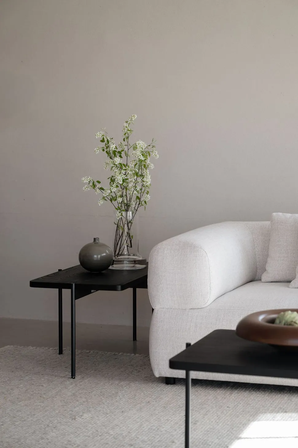 Shelton Soffbord | 95x50 Svart Ask