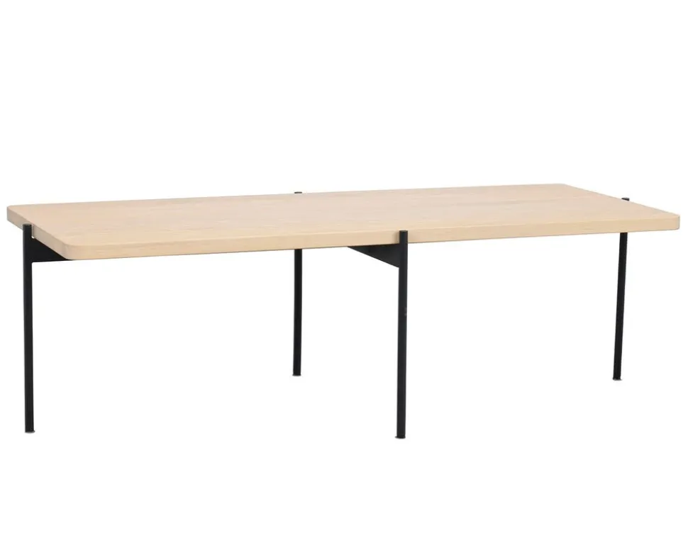 Shelton Soffbord | 145x60 Vitpigm. Ek