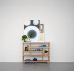 Show Hylla | Svart Ek, Carrara Marmor