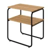 Sidobord L45 | Oljad Ek, Svart
