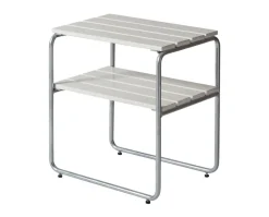 Sidobord L45 | Vitlackad Ek