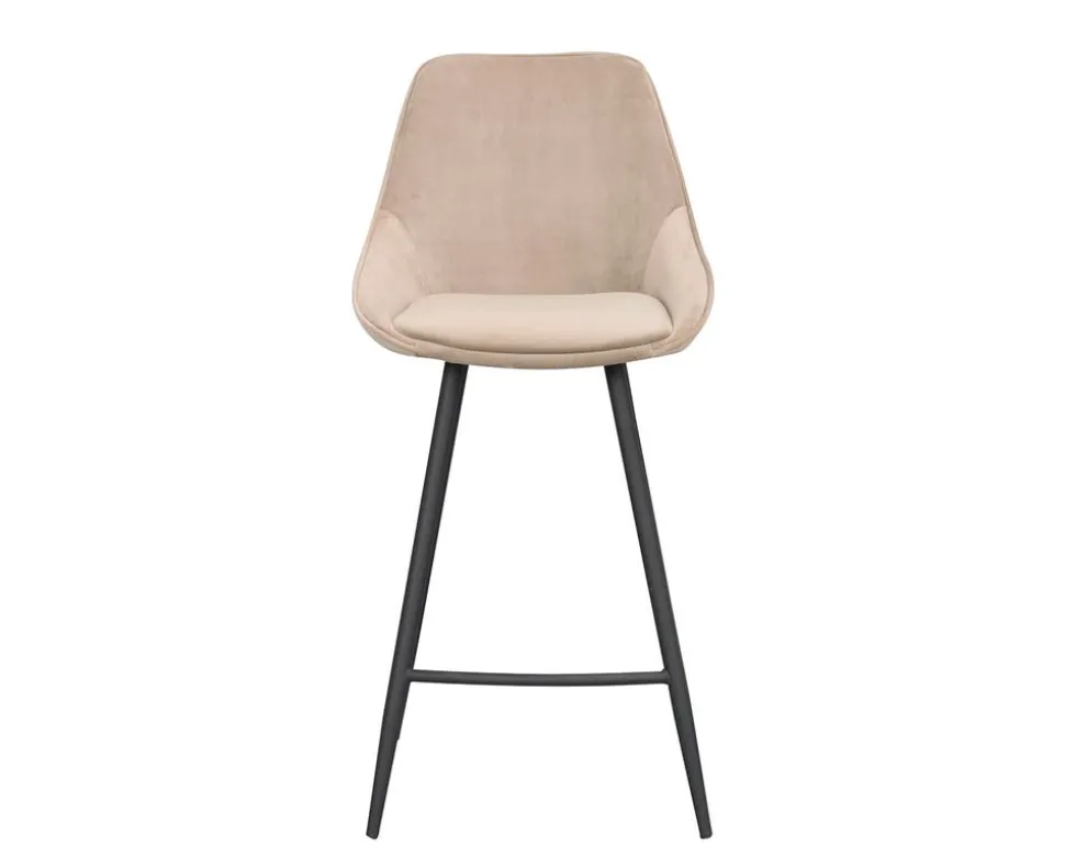Sierra Barstol | Beige Sammet