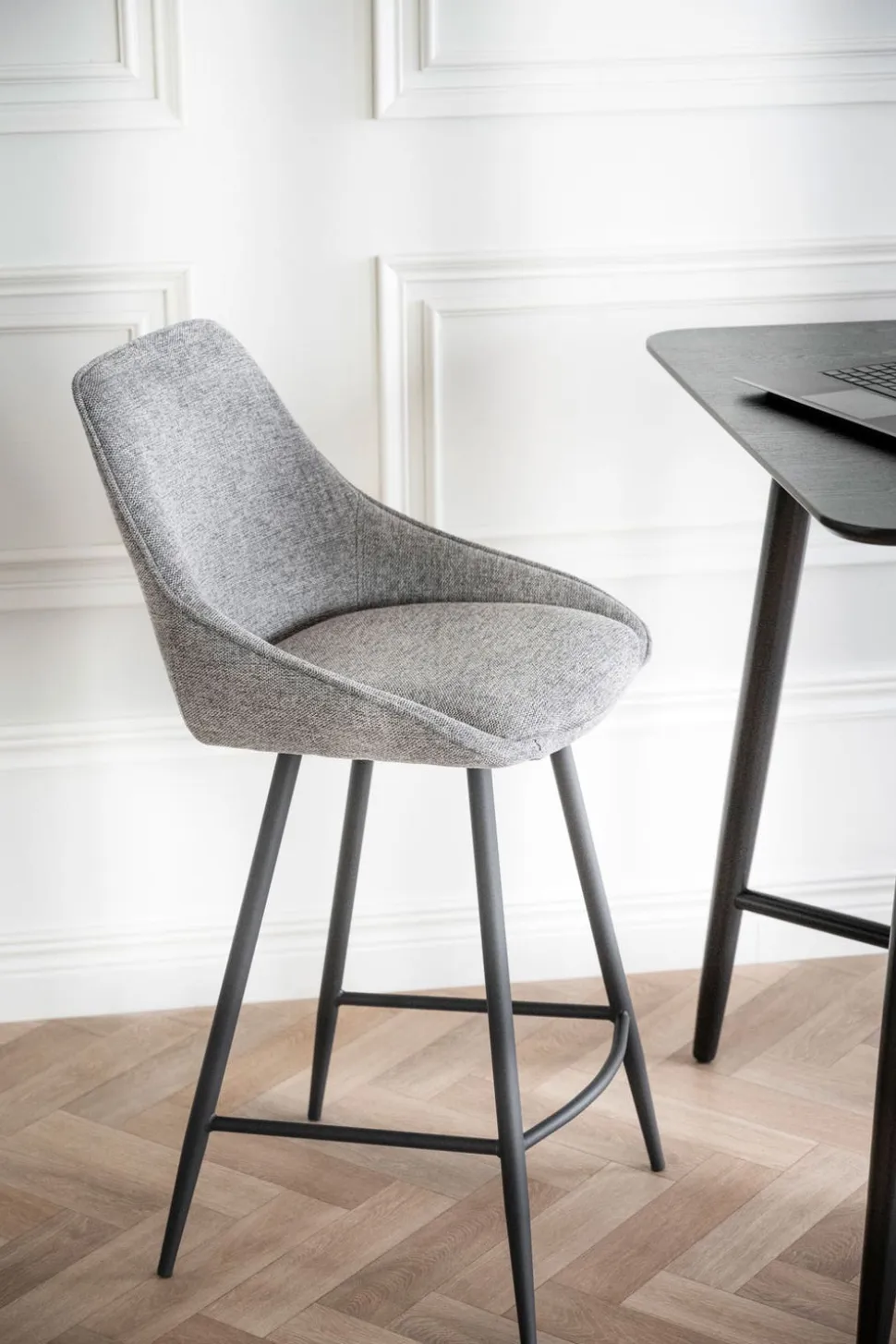 Sierra Barstol | Beige Sammet