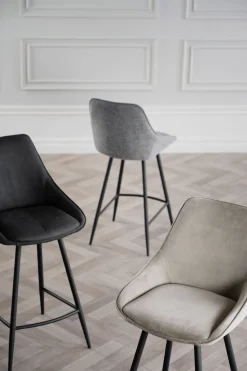 Sierra Barstol | Beige Sammet