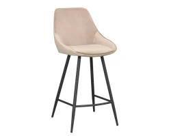 Sierra Barstol | Beige Sammet