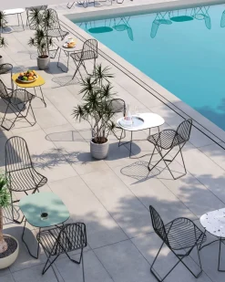 Sierra Outdoor Bord | Ardoise Oxydée