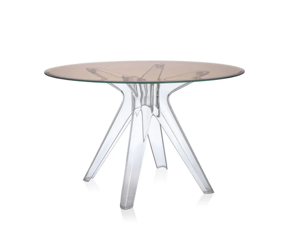 Sir Gìo matbord runt Ø120 Transparent | Rosa