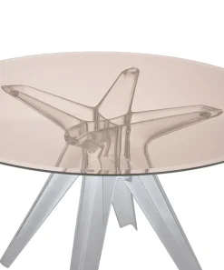 Sir Gìo matbord runt Ø120 Transparent | Rosa