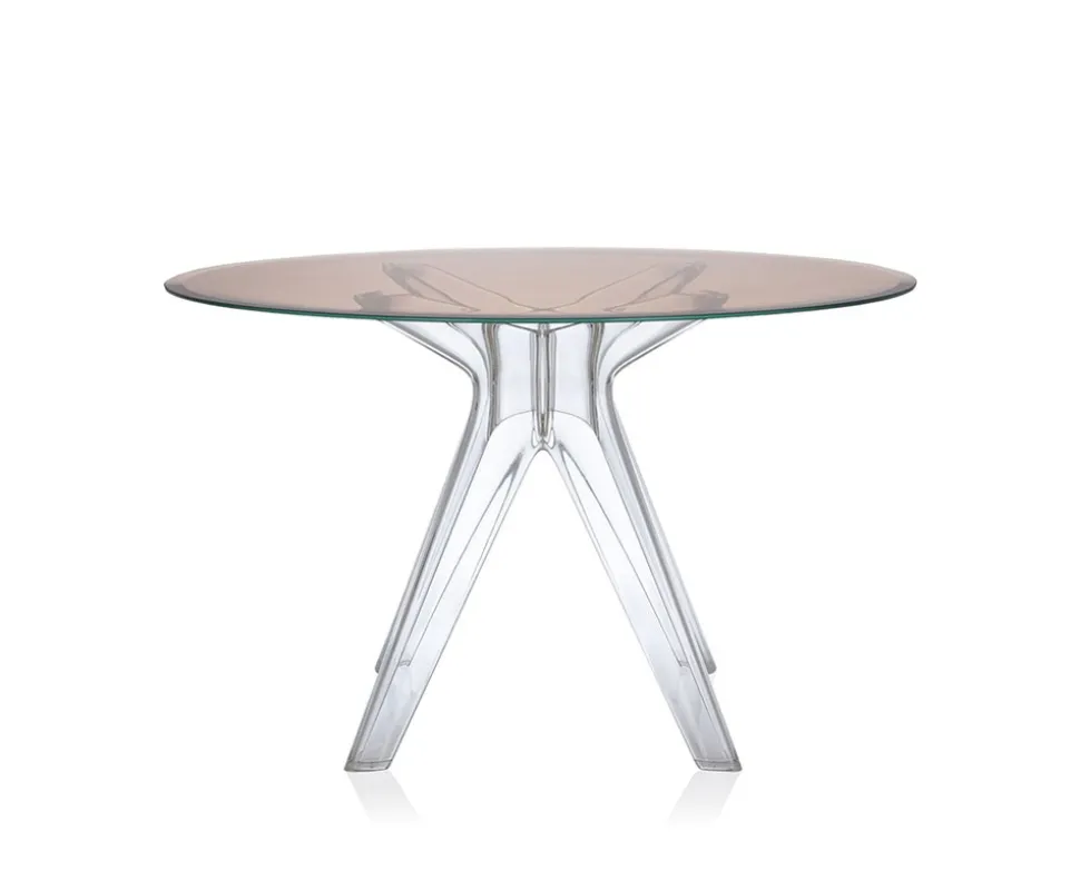 Sir Gìo matbord runt Ø120 Transparent | Rosa
