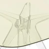Sir Gìo matbord 120 Transparent | Gul