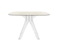 Sir Gìo matbord 120 Transparent | Gul