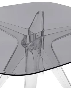 Sir Gìo matbord 120 Transparent | Rökgrå