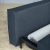 Sly Bäddsoffa Svarta ben | 563 Charcoal