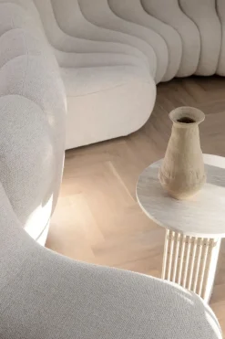 Soho Side Table High | Travertine