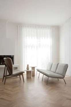 Soho Side Table High | Travertine