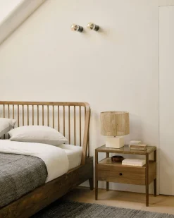 Spindle Sängram | Teak | 180x200 cm