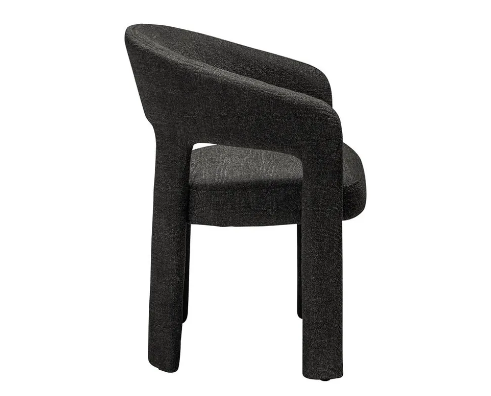 Splendor Karmstol | Raven Black Bouclé