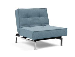 Splitback Fåtölj | 525 Mixed Dance Light Blue med Kromben