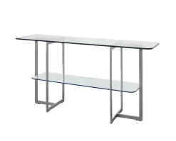 Square Avlastningsbord | SilverGrå/ Glas
