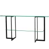 Square Avlastningsbord | Svart/ Glas