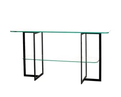 Square Avlastningsbord | Svart/ Glas