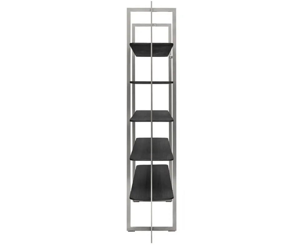 Square Bokhylla | SilverGrå/ Svart Ek