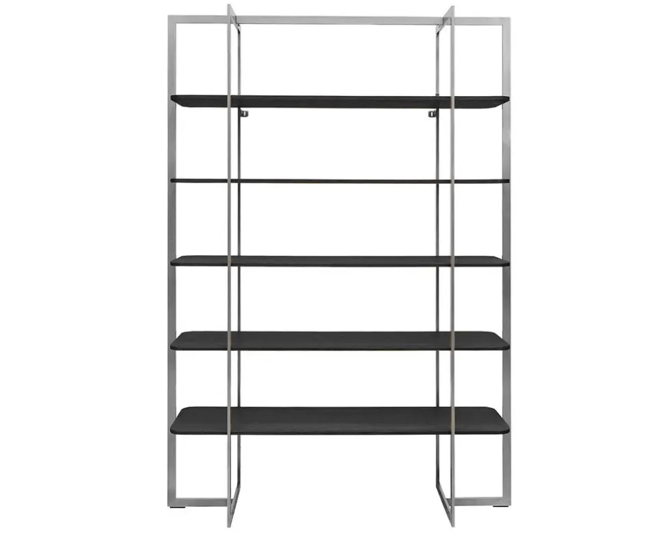 Square Bokhylla | SilverGrå/ Svart Ek