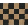 Square Dörrmatta | Svart/Natur
