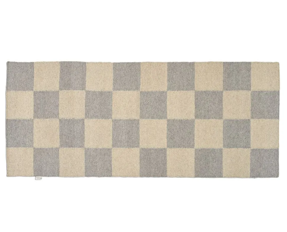 Square Gångmatta 80x200 Grå/Natur