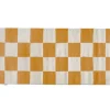 Square Gångmatta 80x200 Vit/Gul