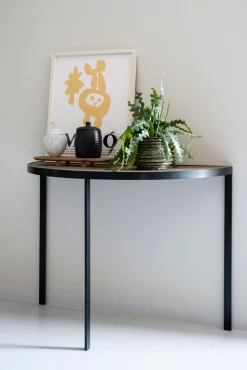 Square Hallbord | SilverGrå/ Svart Ek
