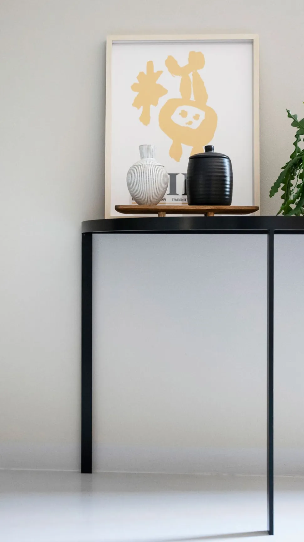 Square Hallbord | SilverGrå/ Svart Ek