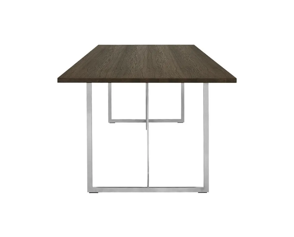 Square Matbord 200 | SilverGrå/ Burned Walnut
