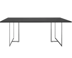 Square Matbord 200 | SilverGrå/ Svart Ek