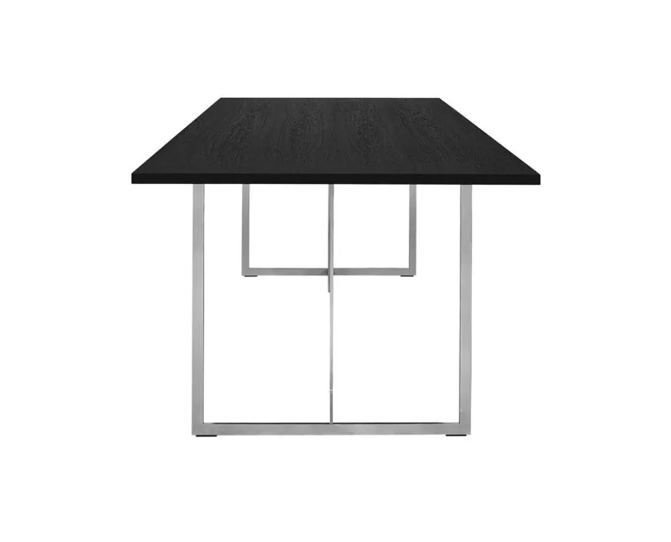 Square Matbord 200 | SilverGrå/ Svart Ek