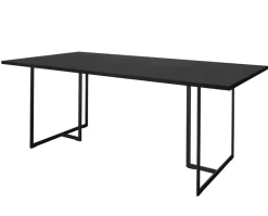 Square Matbord 200 | Svart Ek