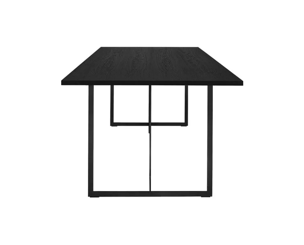 Square Matbord 200 | Svart Ek