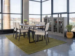 Square Matbord 200 | Svart Ek