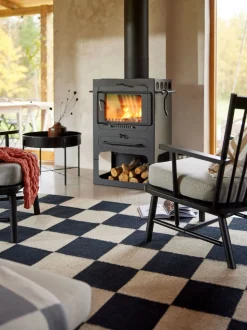 Square Matta 200x300 Svart/Natur