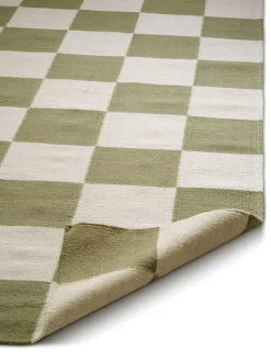 Square Matta 200x300 Vit/Grön
