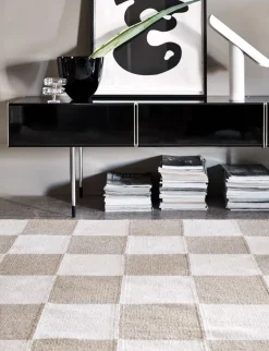 Square Matta 200x300 Vit/Natur