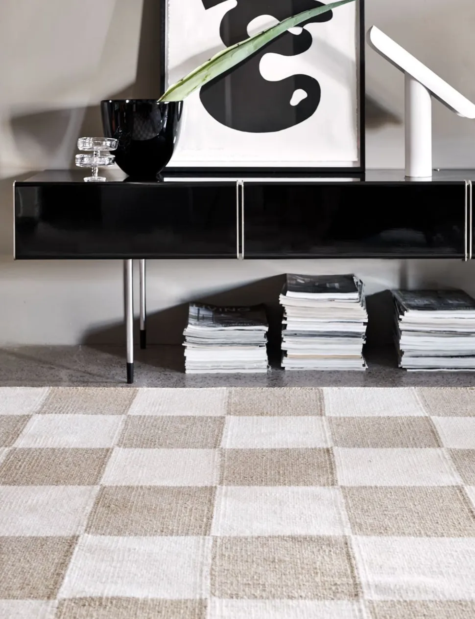 Square Matta 200x300 Vit/Natur