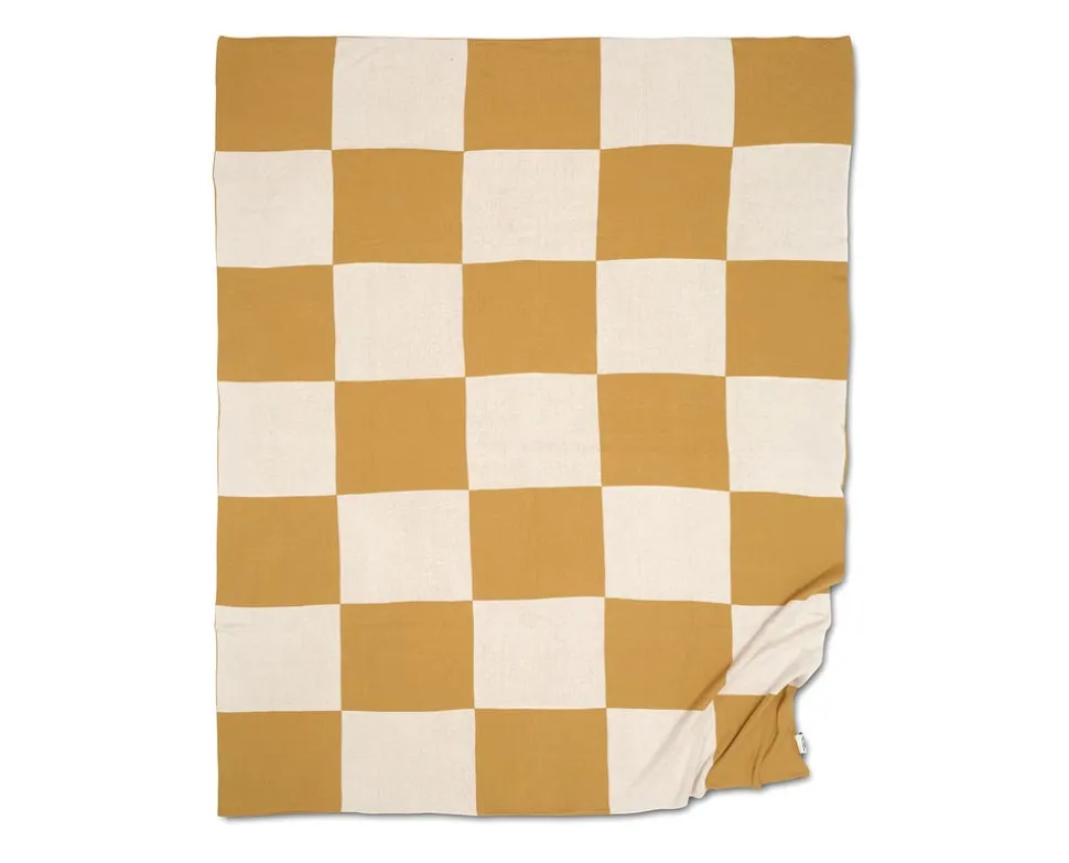 Square Pläd | Gul