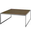 Square Soffbord 102 | SilverGrå/ Burned Walnut