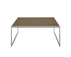 Square Soffbord 102 | SilverGrå/ Burned Walnut