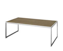 Square Soffbord 122 | SilverGrå/ Burned Walnut