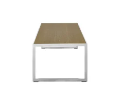 Square Soffbord 122 | SilverGrå/ Burned Walnut