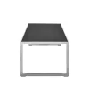 Square Soffbord 122 | SilverGrå/ Svart Ek