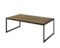 Square Soffbord 122 | Svart/ Burned Walnut